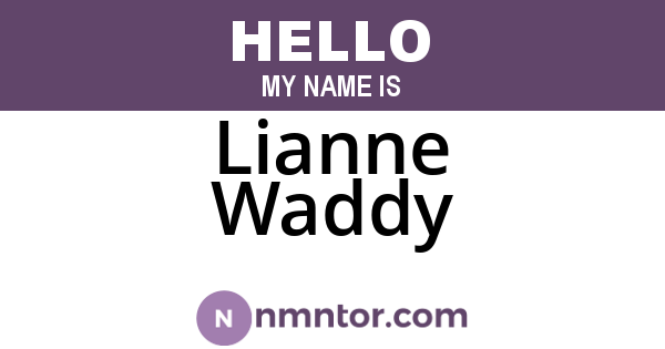 Lianne Waddy