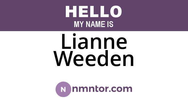 Lianne Weeden