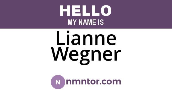 Lianne Wegner