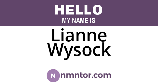 Lianne Wysock