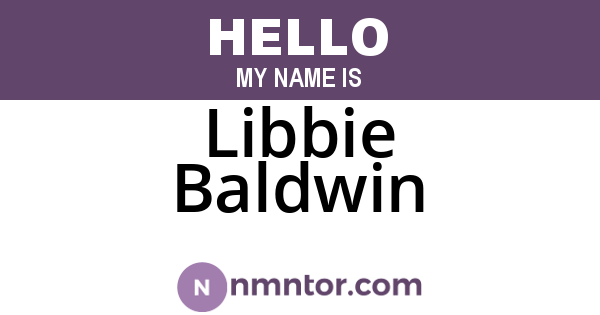 Libbie Baldwin