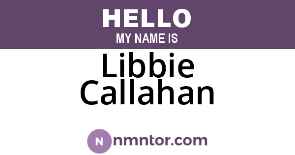 Libbie Callahan