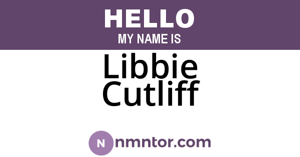Libbie Cutliff