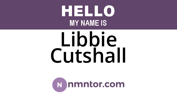 Libbie Cutshall