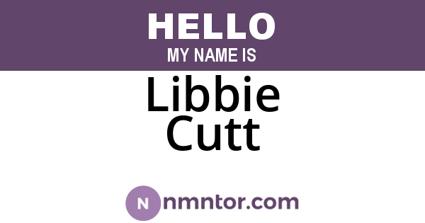 Libbie Cutt