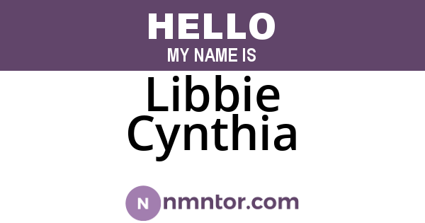 Libbie Cynthia
