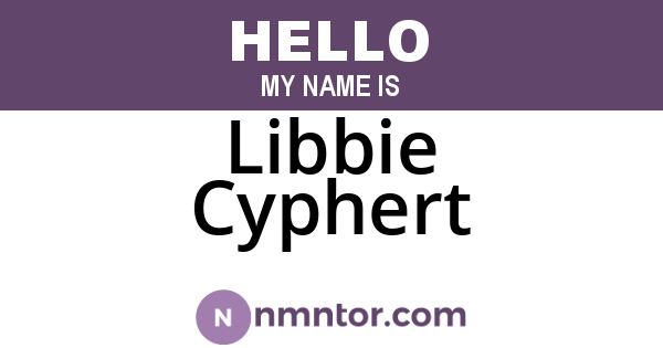 Libbie Cyphert