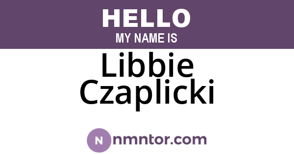 Libbie Czaplicki