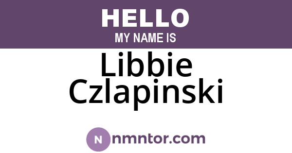 Libbie Czlapinski