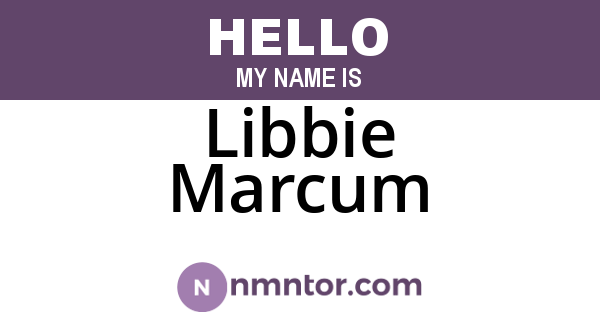 Libbie Marcum