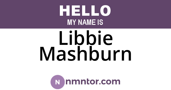 Libbie Mashburn