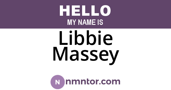 Libbie Massey