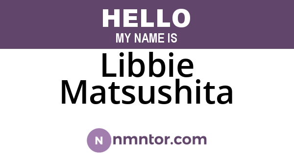 Libbie Matsushita