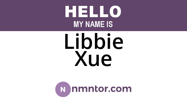 Libbie Xue