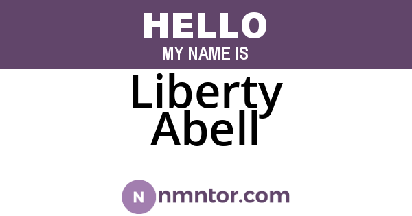 Liberty Abell