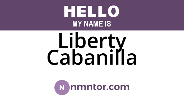 Liberty Cabanilla