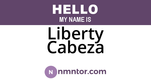 Liberty Cabeza