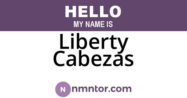 Liberty Cabezas