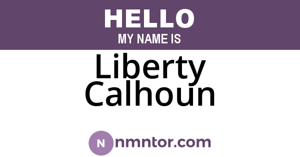 Liberty Calhoun