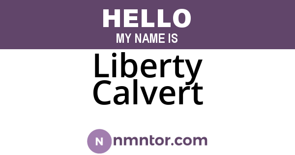 Liberty Calvert
