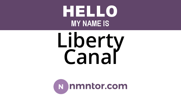 Liberty Canal