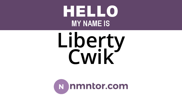 Liberty Cwik