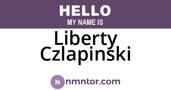 Liberty Czlapinski