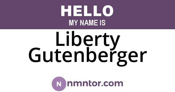 Liberty Gutenberger