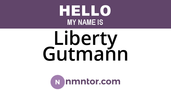 Liberty Gutmann