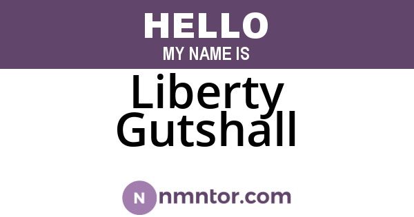 Liberty Gutshall