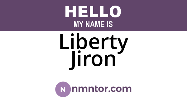 Liberty Jiron