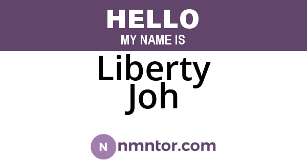Liberty Joh