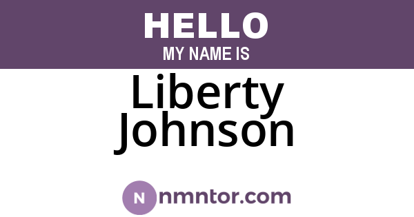 Liberty Johnson