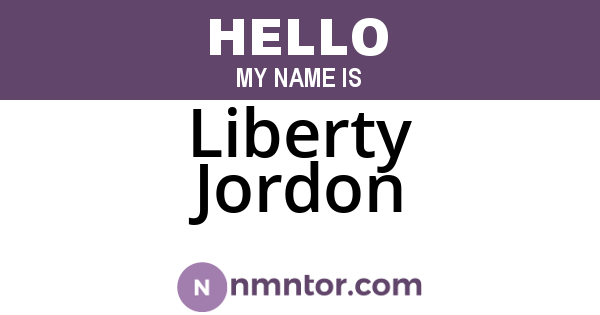 Liberty Jordon