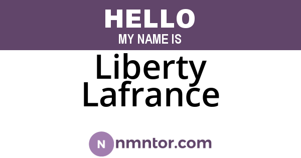 Liberty Lafrance