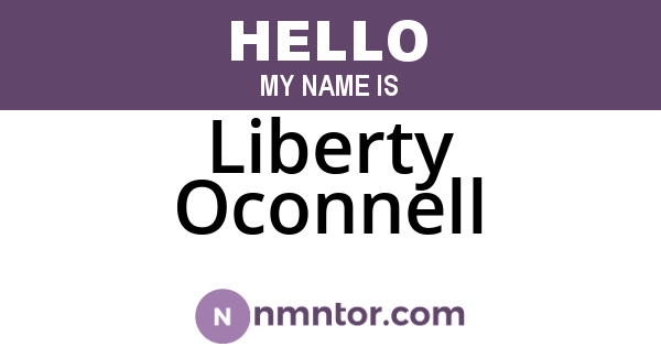 Liberty Oconnell