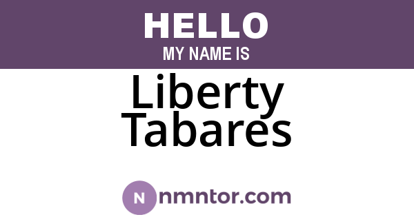 Liberty Tabares