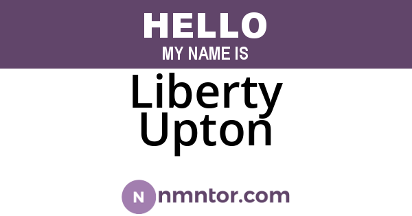 Liberty Upton