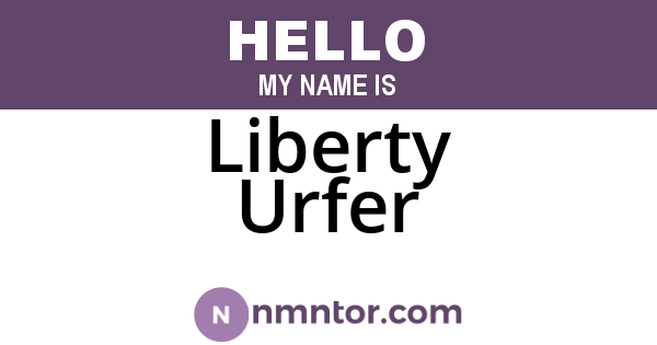 Liberty Urfer