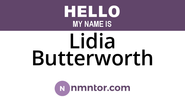 Lidia Butterworth