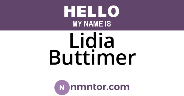 Lidia Buttimer