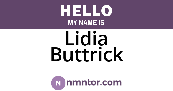 Lidia Buttrick