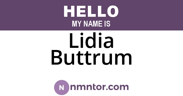 Lidia Buttrum