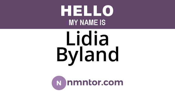 Lidia Byland