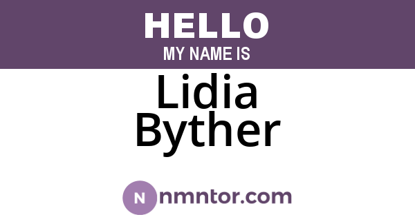 Lidia Byther