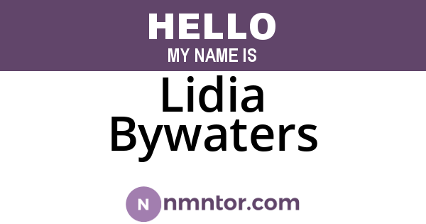 Lidia Bywaters