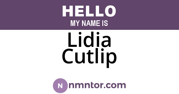 Lidia Cutlip