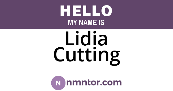 Lidia Cutting