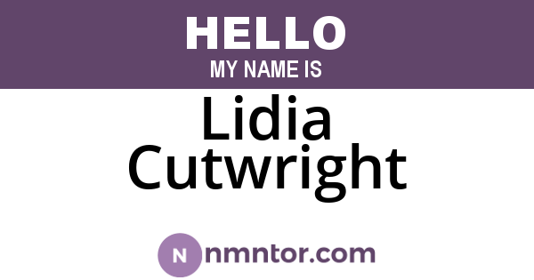 Lidia Cutwright