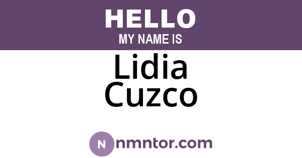 Lidia Cuzco